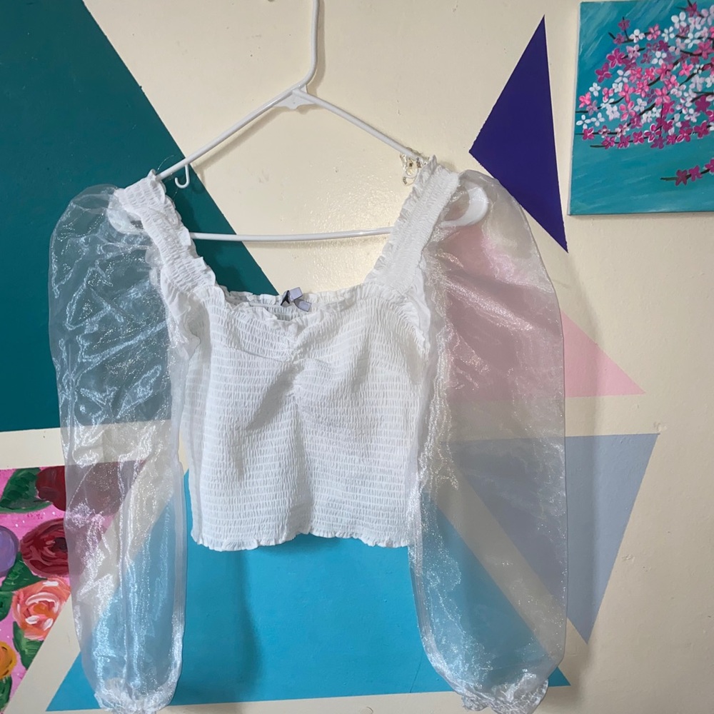 White Crop Top